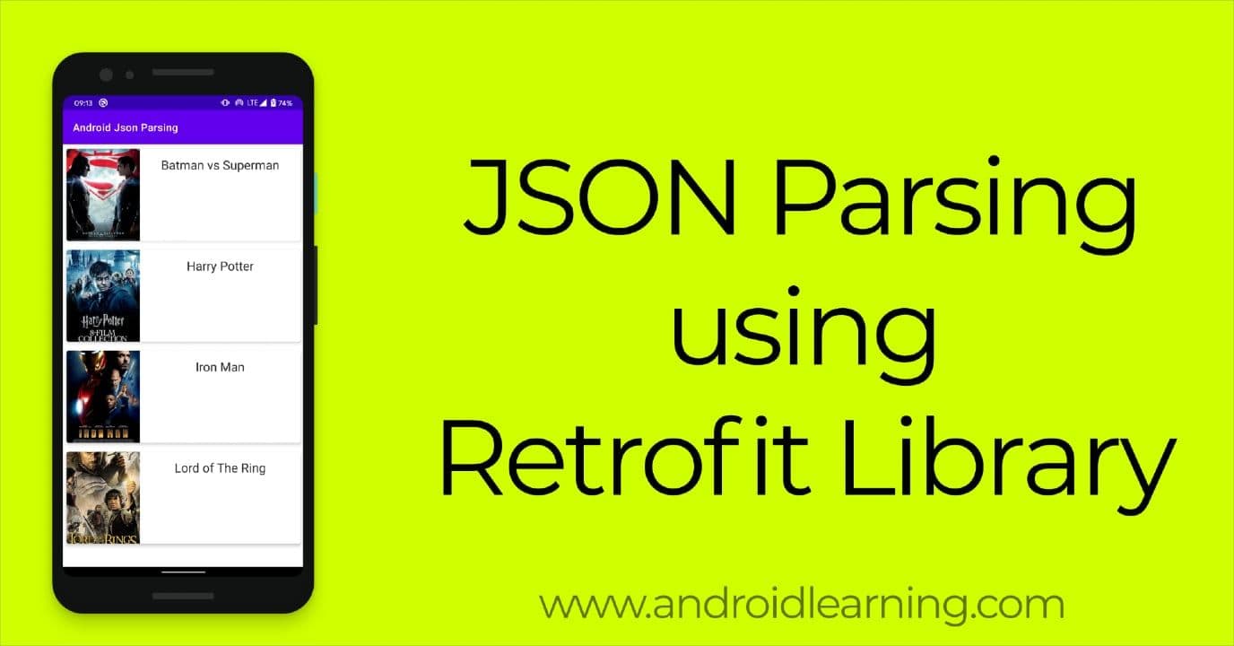 JSON Parsing with Retrofit Library