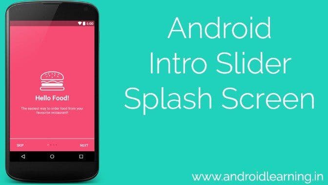 Android Intro Slider