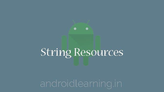 Chapter 2.6 - String Resources